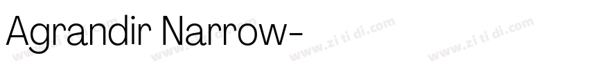 Agrandir Narrow字体转换 Agrandir Narrow字体转换